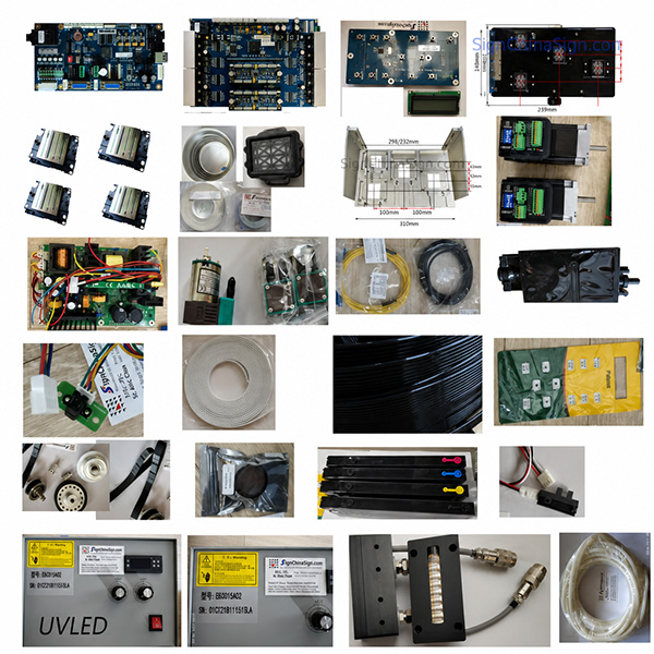 1 Kit i3200 UV for Upgrading Chinese Inkjet Printer with 4 pieces i3200 printheads (roll to roll style) - Image 1